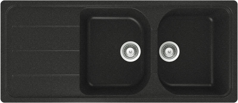 Schock Formhaus D200A51 Sink, Cristalite Plus, Anthracite, 116 x 50 x 20 cm