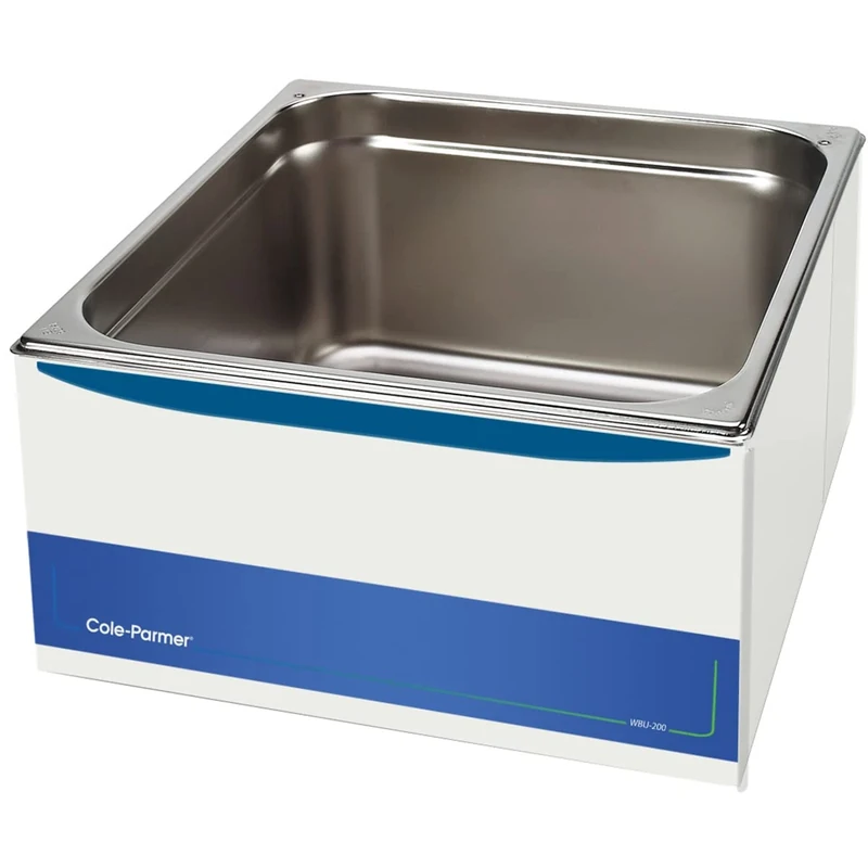 Cole-Parmer WBU-200-18 Unheated Water Bath, Stainless Steel, 18L