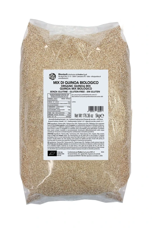 Probios MIX OF QUINOA GLUTEN FREE organic -packaging 5KG