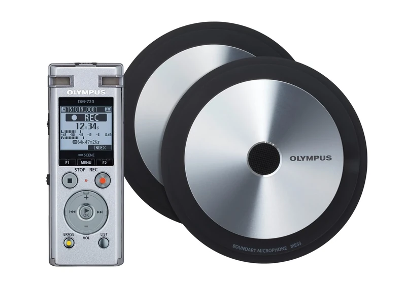 Olympus DM-720 Large Meet and Record Kit Edition Boundary Microphones