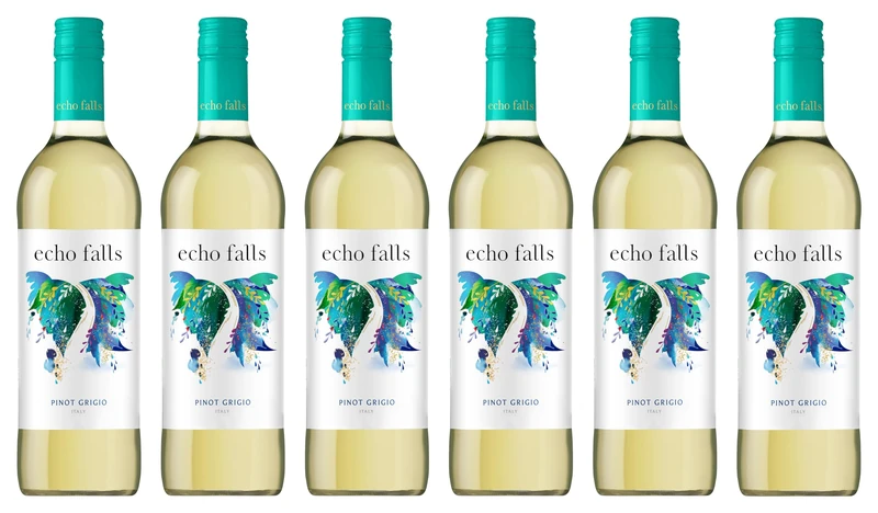 Echo Falls Pinot Grigio White Wine, 6 x 75cl