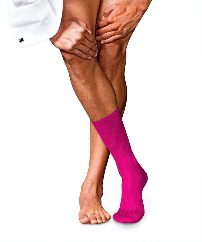 FALKE Men's No. 2 M So Cashmere Plain 1 Pair Socks, Pink Arctic 8233, 8.5-9.5