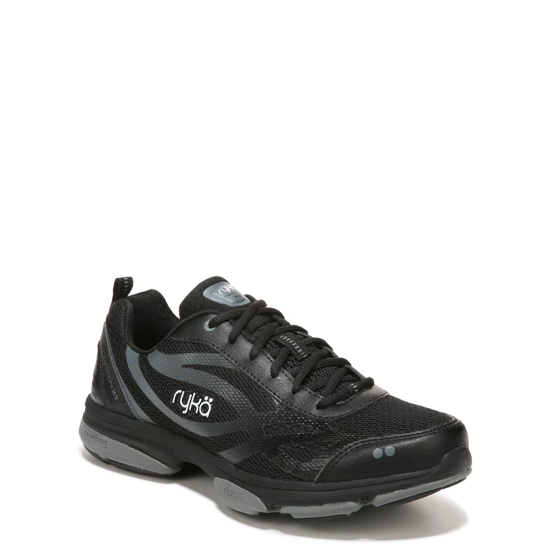 Ryka Women's Devotion XT Cross Trainer, Black/Meteorite/White, 7.5 UK