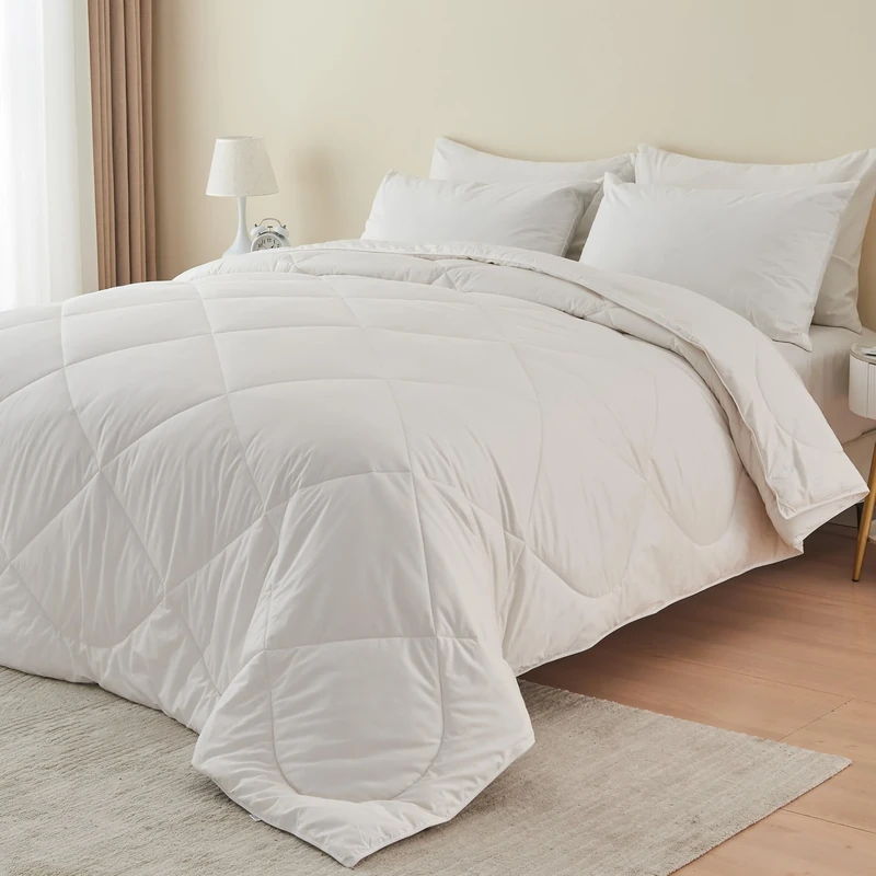 Ave Maria Down Alternative Duvet 100% Peruvian Alpaca Wool Filling All Season Hypoallergenic Thermal Control All Natural Sustainable Twin/Twin XL