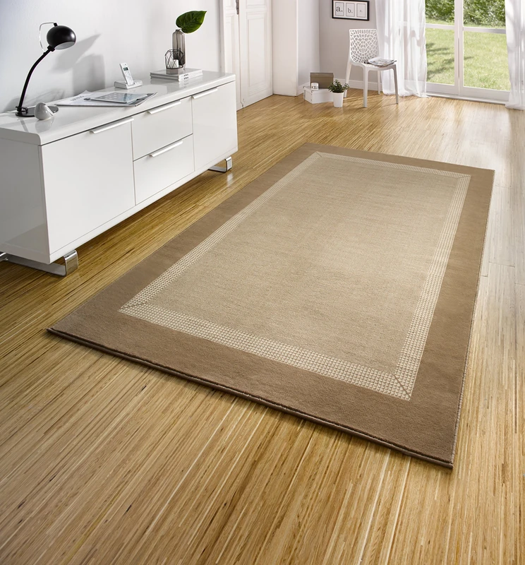 Hanse Home Carpet Runner Band 120 x 170 cm Soft Short Pile Modern Design Runner for Hallway Bedroom Children's Room Bathroom Living Room Kitchen Decorative Runner Beige Cream