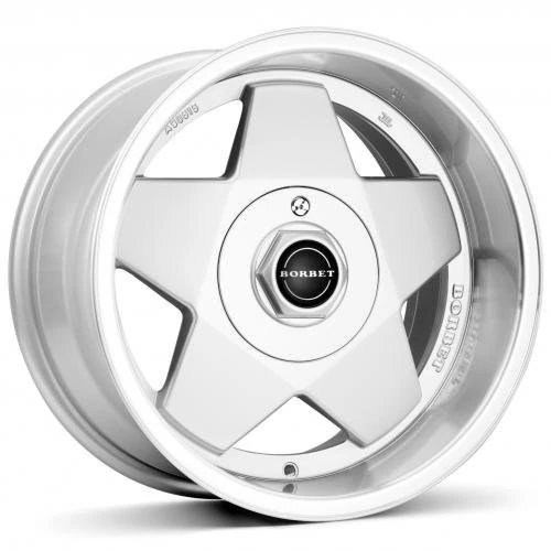 Borbet A 9 x 16 ET 15 Bolt Circle 4 x 108 Hub Centering 72.6 A 90615108472.6SP, Silver Polished