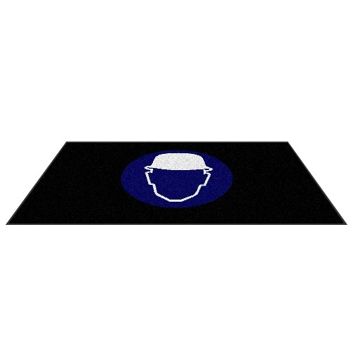 Andersen 2120408 Nylon Fibre Interior Classic Impressions Floor Mat with Safety Logo Mat, Nitrile Rubber Backing, 830 G/M² – 85 cm x 150 cm