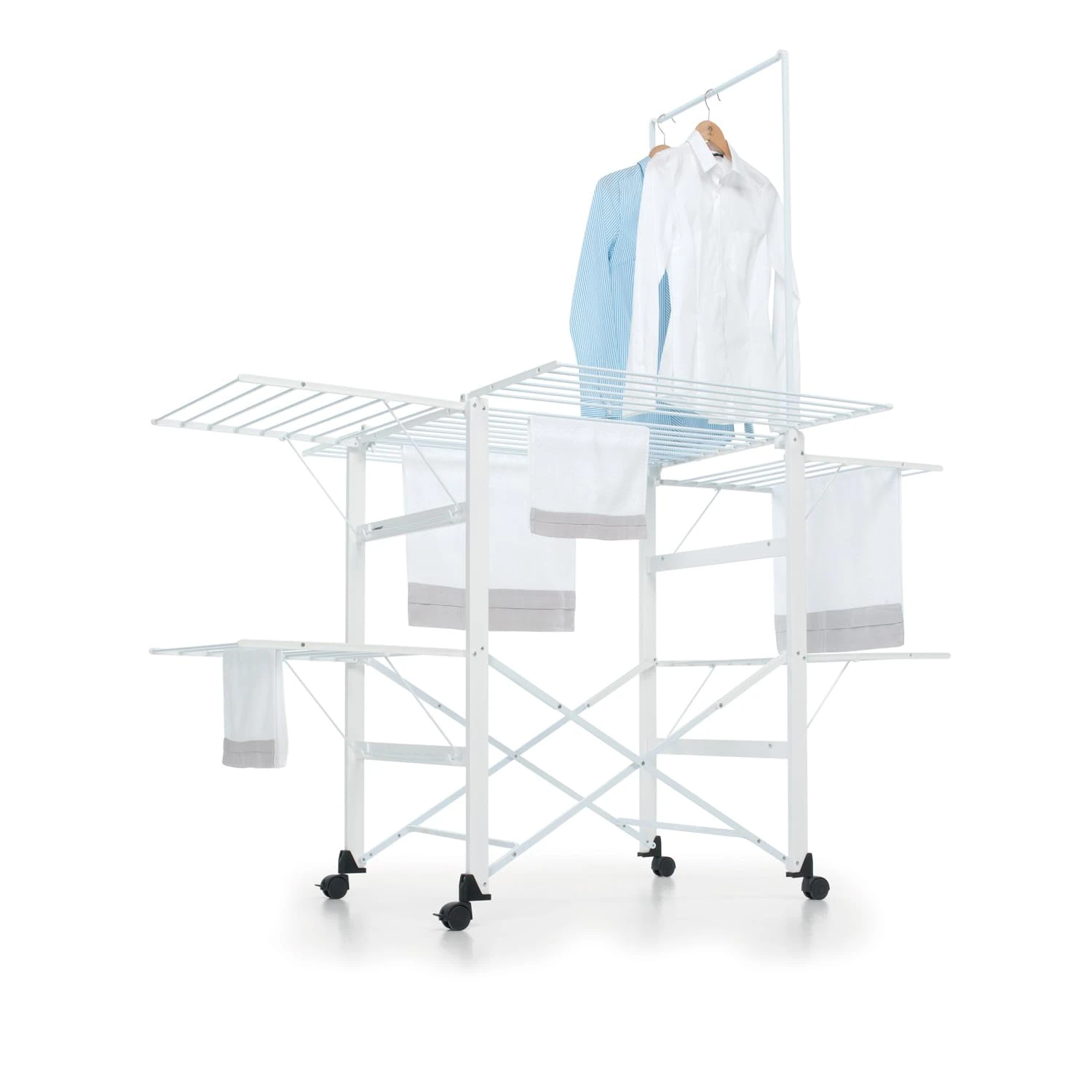 Foppapedretti Supergulliver Clothes Airer, 175 x 120 x 189 cm Aluminium 189x122x174 cm Bianco