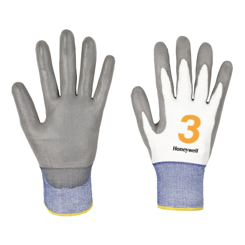 Honeywell Vertigo PU 3 Gloves, Grey, Size 9 (Pack of 10) - Image 1
