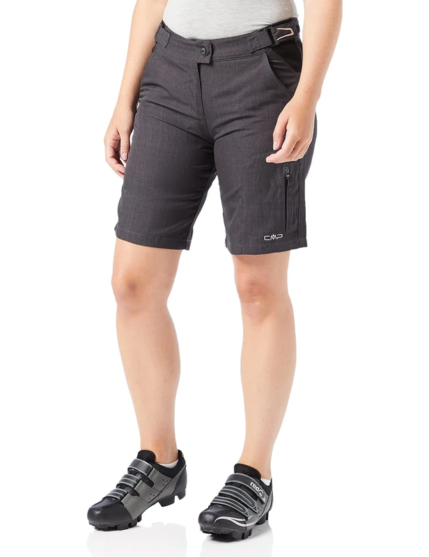 CMP Women’s 3c96476 Mountain Bike Shorts, Womens, 3C96476, nero, X-Large - Image 1