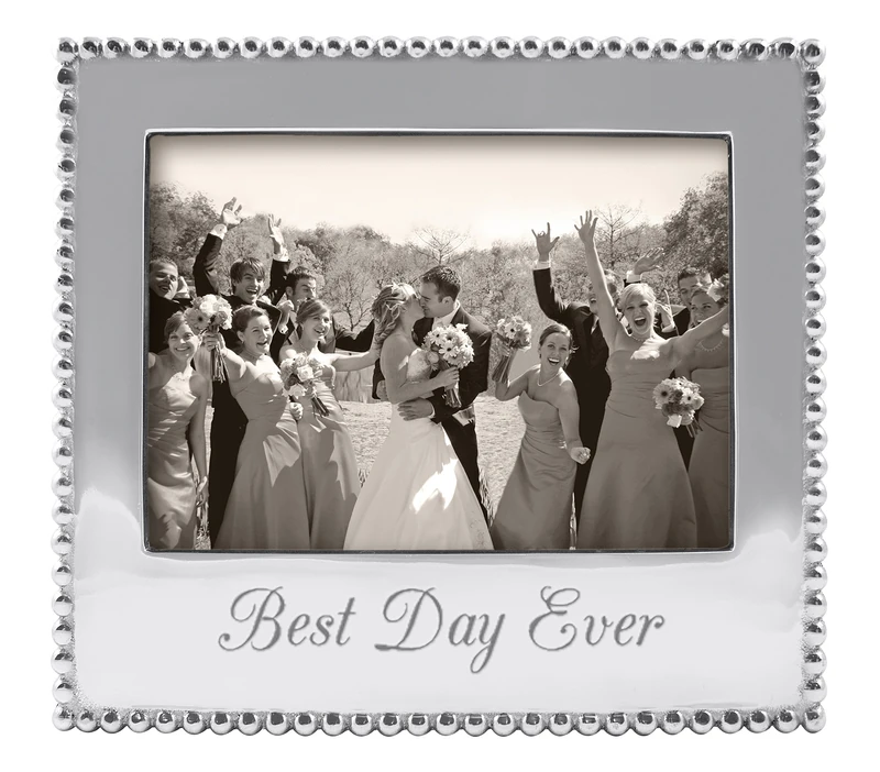 MARIPOSA 3911BD Best Day Ever Frame, 5" x 7", Aluminum, Silver