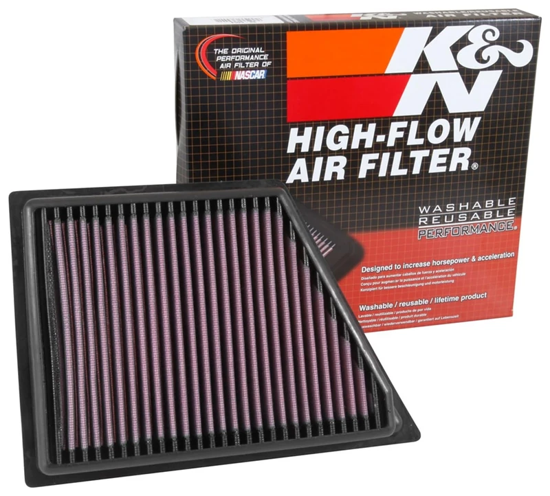 K&N Engine Air Filter: High Performance, Premium, Washable, Replacement Filter: Compatible with 2016-2019 CADILLAC (CT6), 33-5053