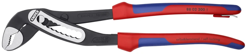 KNIPEX Tools - Alligator Water Pump Pliers, Multi-Component, Tethered Attachment (8802300TBKA)