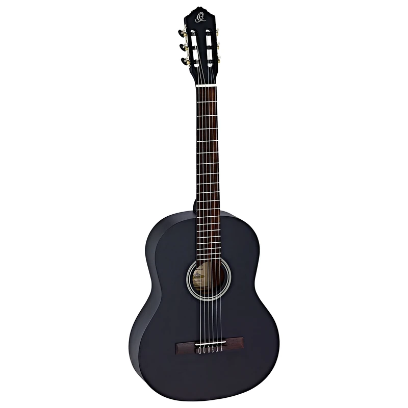 Ortega Guitars 4/4 Classical Guitar – Student Series – Spruce, Catalpa, Black (RST5MBK)