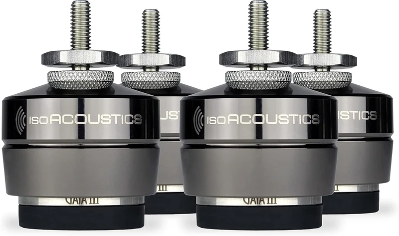 IsoAcoustics Gaia Series Isolation Feet for Speakers & Subwoofers (Gaia III, 32 kg max) – Set of 4