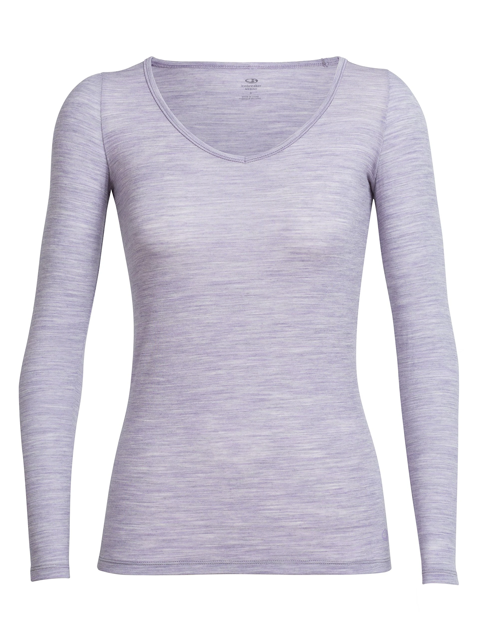 Icebreaker Women's Siren Long Sleeve Sweetheart Underwear - Silk Hthr, X-Small