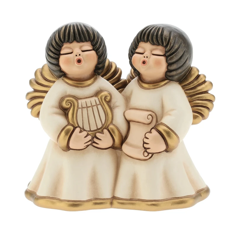 THUN - Pair of Nelly Angels Large-Ceramica-h 14 cm-Line The Classics