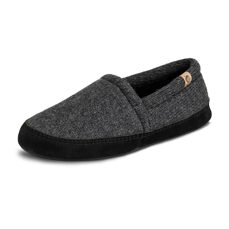 Acorn Men's Moccasin Slippers, Dark Charcoal, X-Large / 12-13 D(M) US