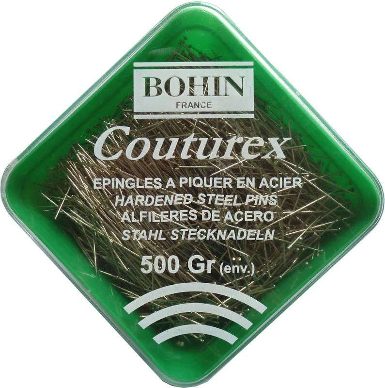 Bohin Couturex Pin Extra fine 500g EC4 No. 3, Silver - Image 1