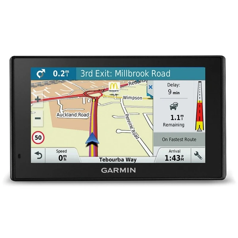 Garmin DriveSmart 51LMT-D 5-Inch Satellite Navigation System with Lifetime Map Updates for the UK, Ireland and Western Europe - Black