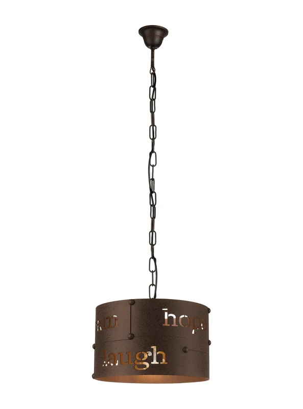 EGLO COLDINGHAM Pendant Light Steel 60 W, Rust-Colored, Diameter 32 cm - Image 1