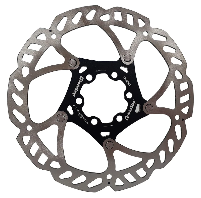Swissstop Disc Rotor 6 BOLT 160mm, Silver
