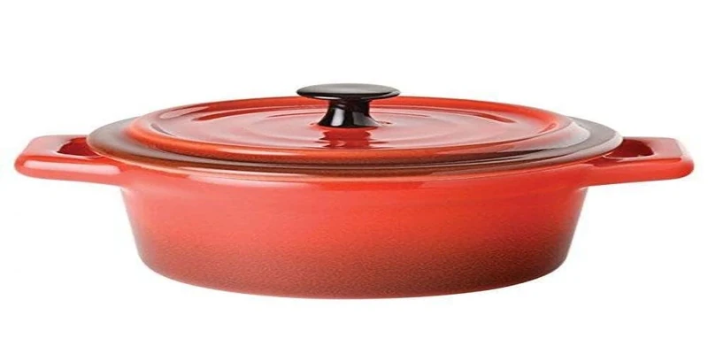 Utopia Gourmande Flame Round Casserole Dish 4inch 9oz / 26cl - Pack of 6 - Oven Dishes