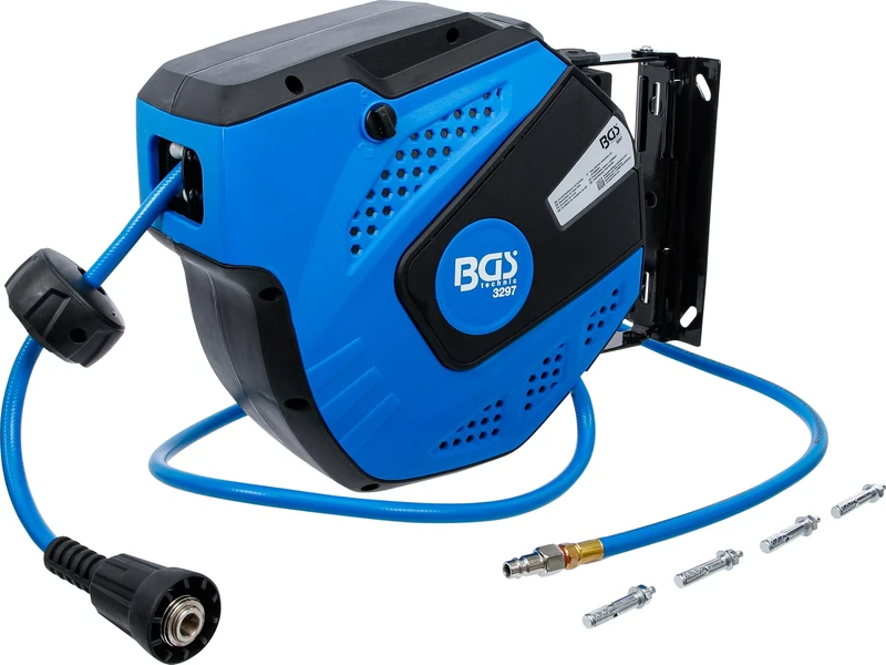 BGS 3297 | Retractable Air Hose Reel | Automatic | 10 m