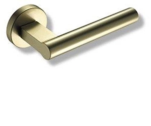Tesa Assa Abloy MM5L800LM Author Handle, Long Plate, Matt Brass, Set of 2