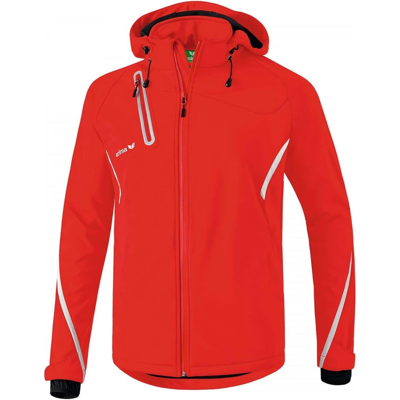 Erima Men Outdoor Basics Softshell Jacket Function - red/white, XXL