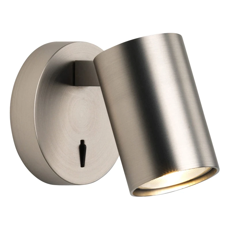 Astro Ascoli Single Switched Indoor Reading Light (Matt Nickel), GU10 LED Lamp, Designed in Britain - 1286011 - 3 Years Guarantee