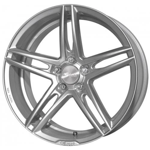 Brock B33 8.5 x 18 ET 40 Bolt Circle 5 x 115 Hub Centering 70.2 580071050, Crystal Silver Painted