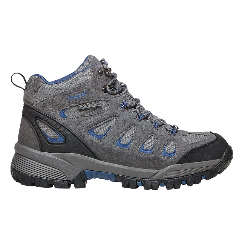 Propét Men's Ridge Walker Boot, Grey/Blue, 7 UK