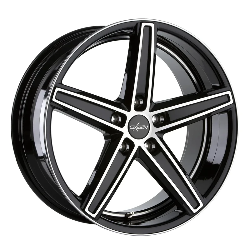 Oxigin 18 Concave 9.50 x 19 Offset 25 Bolt Pattern 5.00 x 120.00 Centre Bore 76.90 OXACHTZEHN9519K125BFPHD, Black Full Polish
