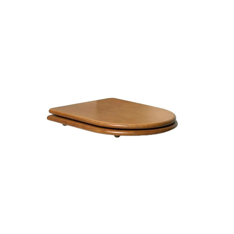 Gala G5161185 Lid and Cushioned Seat for Noble Toilet, Walnut Wood Finish (Ref 5161185), 38.5 x 5.5 x 55 cm - Image 1