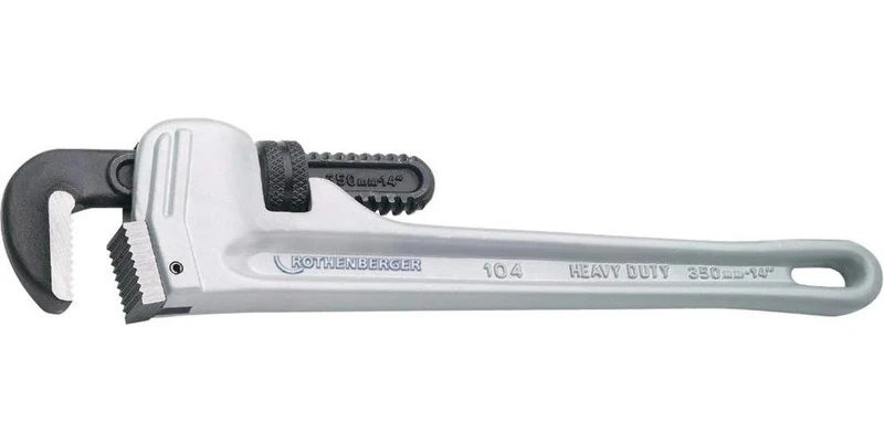 Rothenberger 70168 "Aludur" One Handed Pipe Wrench, Silver/Black, 1200 mm