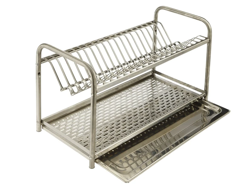 ELLETIPI Bridge i813 CB Plate Rack Wall or, 91 cm, stainless, steel