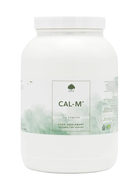 Cal-M Powder | 1kg tub | Calcium & Magnesium Blend with Cider Vinegar | Cal-mag Drink Powder | Calcium & Magnesium as Mineral Acetates | G&G Vitamins