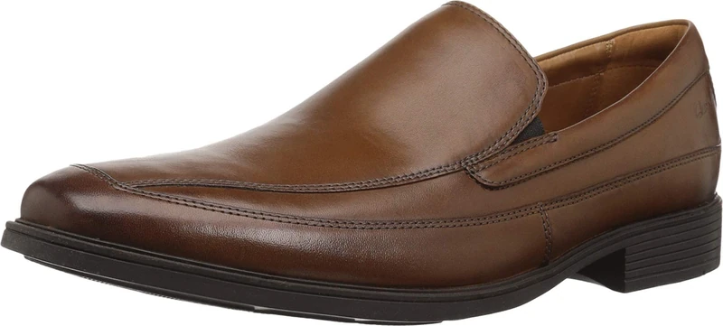 Clarks Men's Tilden Free Slip-On Loafer, Dark Tan, 7 UK