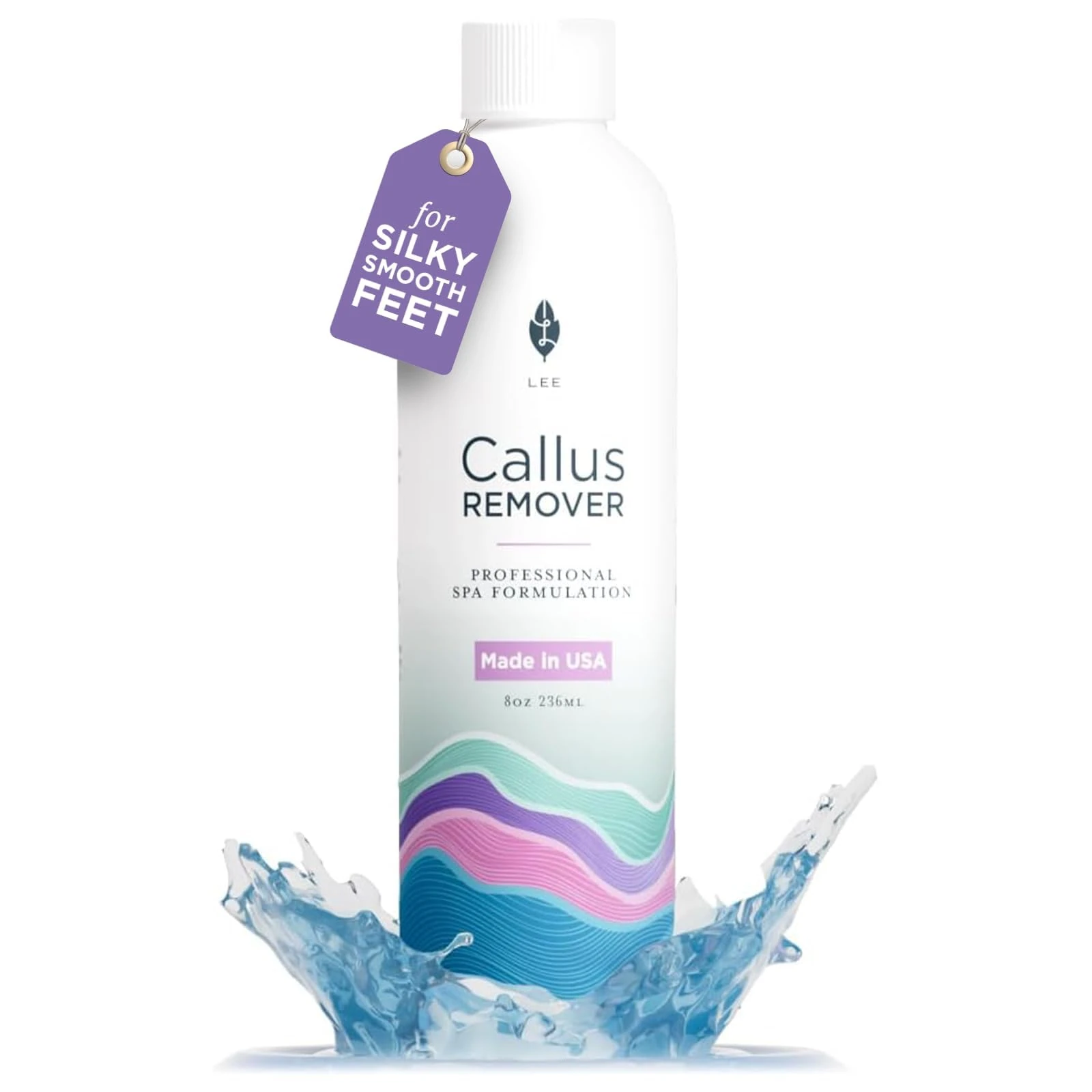 Professional Callus Remover for Feet - Original, Powerful Formulation - Extra Strength Gel, Home Pedicure Foot Spa Results - Cracked & Dead Dry Skin Supplies - 8 Oz