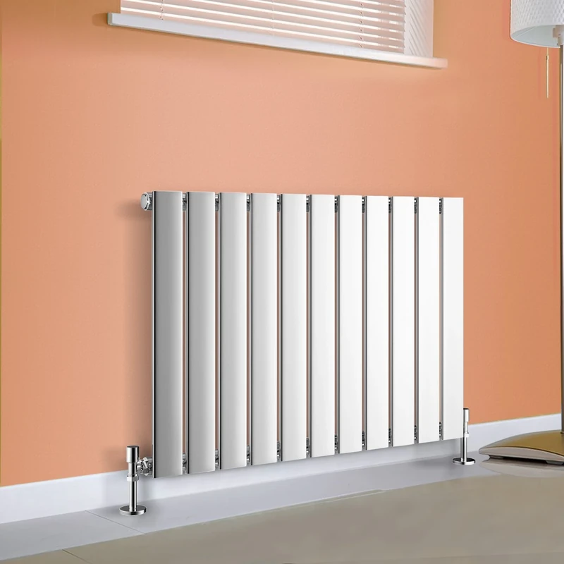 NRG 600x748mm Horizontal Flat Panel Designer Bathroom Central Heating Rad Radiator Chrome Single