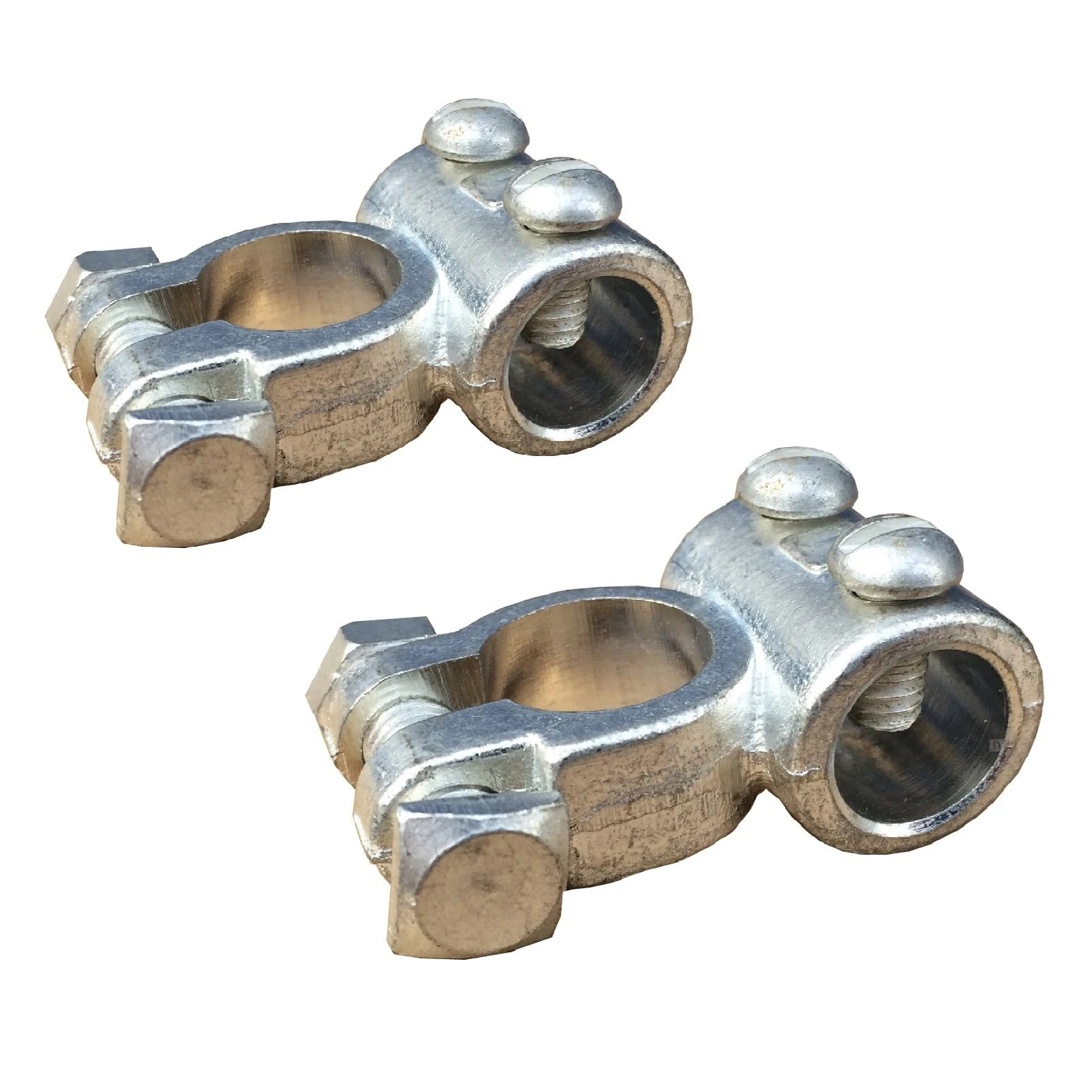 2 x Battery Terminals Pair of Positive and Negative for 14mm² to 70mm² Cable + -