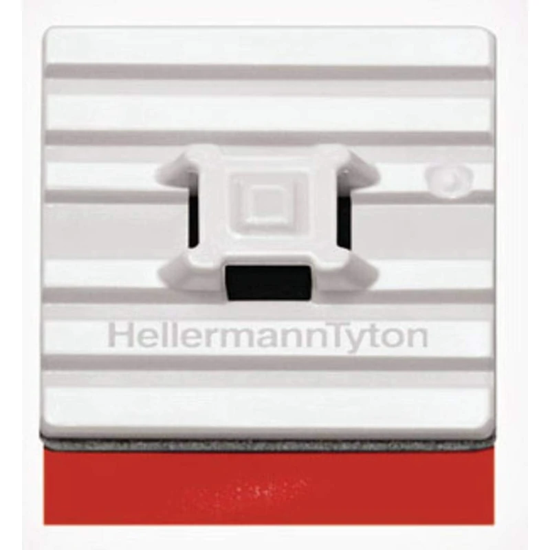 HellermannTyton FMB4APT-I-PA66HS-WH Mounting Base Self-Adhesive 151-01528 Flexible Base 4fa - Image 1