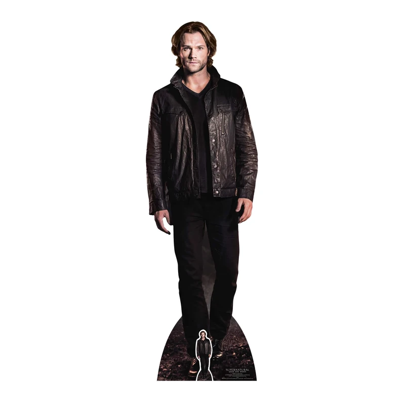 Star Cutouts Ltd SC982 Sam Winchester Man of Letters Supernatural Life Size Cardboard Cut Out with Mini Table top, Multi Colour, 190 x 59 x 190 cm - Image 1