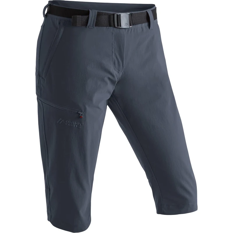 maier sports Inara Slim 3/4, Women's Hiking Trousers, Water-Repellent Three-Quarter-Length Trousers for Trekking and Hiking, Close-Fitting Cut, PFC-Free, mSTRETCH pro 4 & dryprotec Graphite