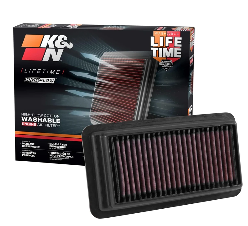K&N Replacement air filter compatible with Honda Civic 1.5 2016- / CR-V 1.5 2017- (33-5044), Erhöhte Leistung