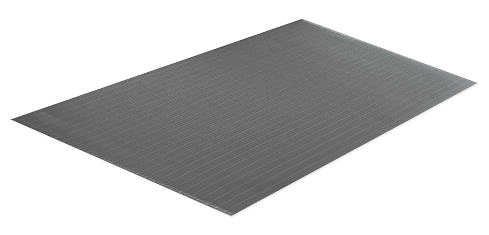 Portico Systems 18030505 Comfort Step Anti-Fatigue Mat, Ribbed, 3/8", 1" H, 60" L, 36" W, 3' x 5', Vinyl, Grey