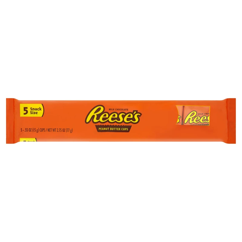 Reese's Peanut Butter Cup, American Candy, Snack Size, 5 pack 77g