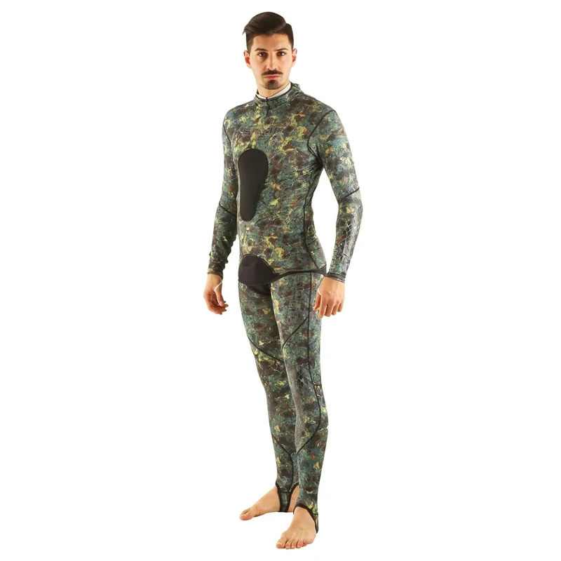 SEAC Pirana Lycra Camouflage Jumpsuit - Use Alone or Over Neoprene Suit - Image 1