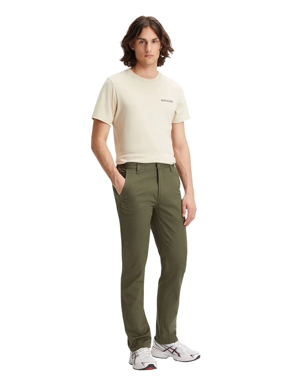 Dockers Men's, ALPHA ORIGINAL KHAKI Pants, Dockers Olive, 29W / 34L